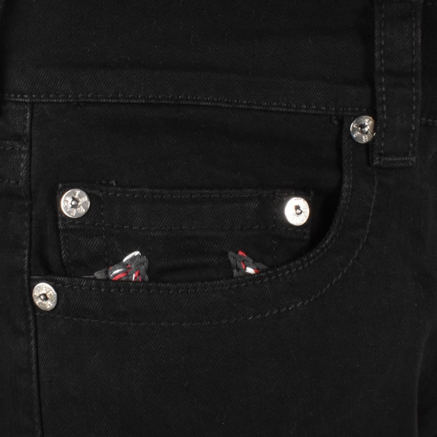 True Religion Ricky Rainbow Logo Jeans Black